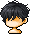 Black Feathered Bed Head Wig