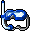 Blue Swimming Goggle