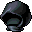 Jet Black Head Scarf