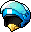 Blue Scooter Helmet