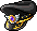 Orchid's Black Wing Hat