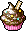 Chocolate Cupcake Hairpin