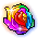 Rainbow Flower Pin