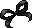 Black Ribbon Hairpin