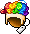 Casentino Rainbow Wig