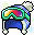 Snowflake Ski Hat (Blue)
