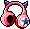 Superstar Pink Bean Horned Headphones