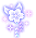 Cherry Blossom Fox Hairpin (Night)