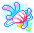 Bling Coral Hair Pin