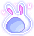 Pink Bubble Bunny Hood