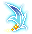 Sky Wind Blue Feather Decoration