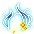 Gentle Breeze Blue Feather Decoration