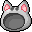 Gray Kitty Mask