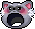 Small Gray Raccoon Head
