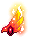 Flame Bird Hairpin