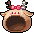 Round Rudolph Doll Hood
