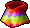 Rainbow Hooded Pancho