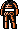 Orange Skull Overall