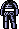 Blue Skull Overall
