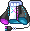 Blue-Pink Neon Mouse Outfit