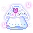 Pink Bubble Bunny Raincoat