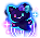Dark Furrytail Guardian Cat