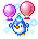 Petite Girl Penguin Balloon Cape