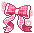 Checkered Heart Ribbon