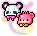 Twin Teddy Balloon