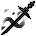 Black Checkmate Sword