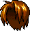Unkempt Hair, orange