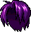 Unkempt Hair, purple