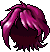 Black Fantasy Hair, red