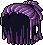 Medium Cornrows, purple