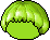 Black Bowl Cut, green