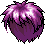 Black Shaggy Wax, purple