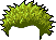 Black Foil Perm, green
