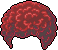 Afro, red