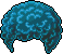 Afro, blue