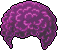Afro, purple