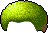 Black Close-Cropped Afro, green
