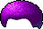 Black Close-Cropped Afro, purple