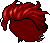 Black Tornade Hair, red