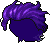 Black Tornade Hair, purple