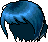 Black Babby Cut, blue