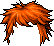 Black Neon Cactus, orange