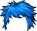 Black Neon Cactus, blue