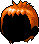 Black Preppy Spike, orange