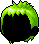 Black Preppy Spike, green