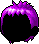 Black Preppy Spike, purple